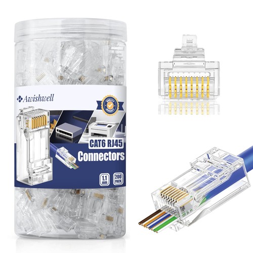 200 pcs cat6 rj45 - pcs,